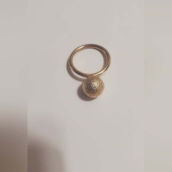 Coach Pave Crystal 3d Sphere Ball Gold Ring. 🌴 - Picture 1 of 4